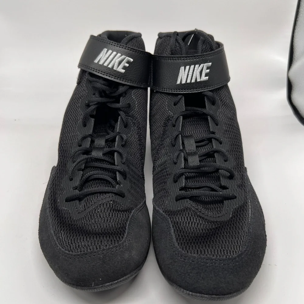 Nike Speedsweep VIII Wrestling Shoes Mens 11 Black Wolf Grey HF9132-001 High Top